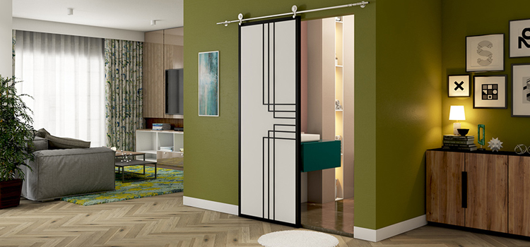 sliding bathroom door installation in Rancho Palos Verdes
